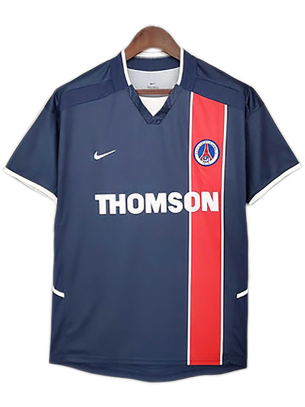 Paris Saint Germain domicile maillot de football vintage rétro match premier maillot de football sportswear homme 2002-2003